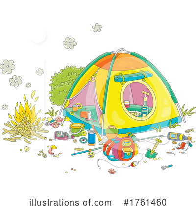 Royalty-Free (RF) Camping Clipart Illustration by Alex Bannykh - Stock Sample #1761460