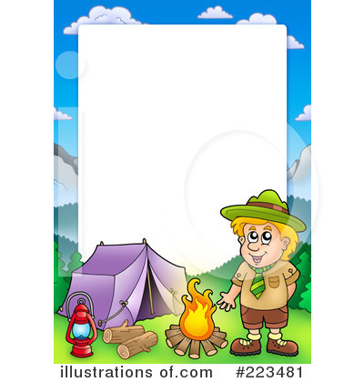 Royalty-Free (RF) Camping Clipart Illustration by visekart - Stock Sample #223481