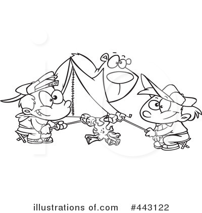 Royalty-Free (RF) Camping Clipart Illustration by toonaday - Stock Sample #443122