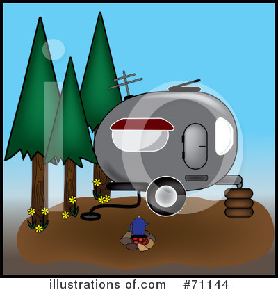 Royalty-Free (RF) Camping Clipart Illustration by Pams Clipart - Stock Sample #71144