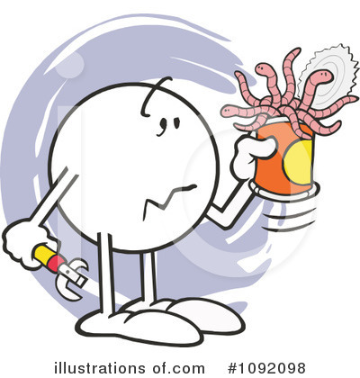 Royalty-Free (RF) Can Of Worms Clipart Illustration by Johnny Sajem - Stock Sample #1092098
