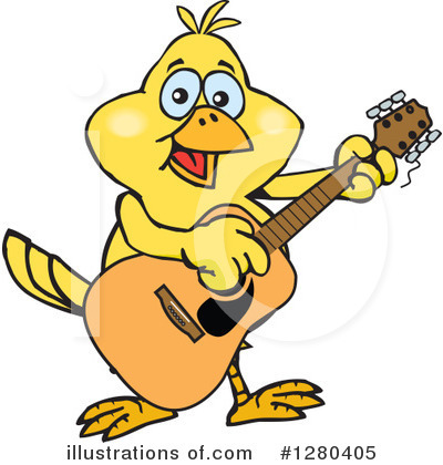 Royalty-Free (RF) Canary Clipart Illustration by Dennis Holmes Designs - Stock Sample #1280405