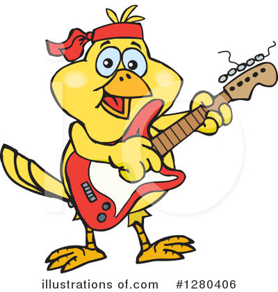 Royalty-Free (RF) Canary Clipart Illustration by Dennis Holmes Designs - Stock Sample #1280406