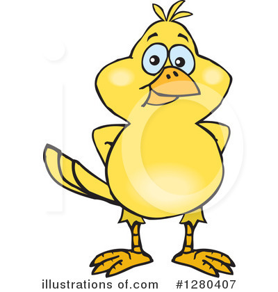 Royalty-Free (RF) Canary Clipart Illustration by Dennis Holmes Designs - Stock Sample #1280407