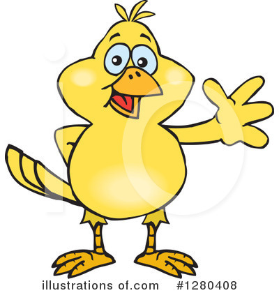 Royalty-Free (RF) Canary Clipart Illustration by Dennis Holmes Designs - Stock Sample #1280408