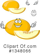 Canary Melon Clipart #1348066 by Vector Tradition SM