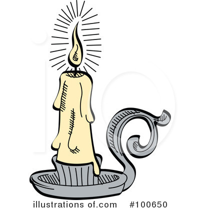 Royalty-Free (RF) Candle Clipart Illustration by Andy Nortnik - Stock Sample #100650