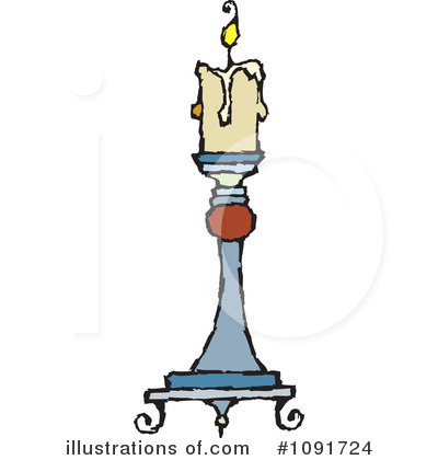 Royalty-Free (RF) Candle Clipart Illustration by Steve Klinkel - Stock Sample #1091724