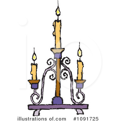 Royalty-Free (RF) Candle Clipart Illustration by Steve Klinkel - Stock Sample #1091725