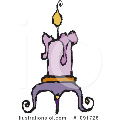 Royalty-Free (RF) Candle Clipart Illustration by Steve Klinkel - Stock Sample #1091726