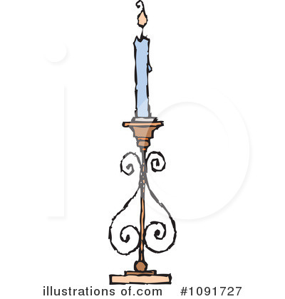 Royalty-Free (RF) Candle Clipart Illustration by Steve Klinkel - Stock Sample #1091727