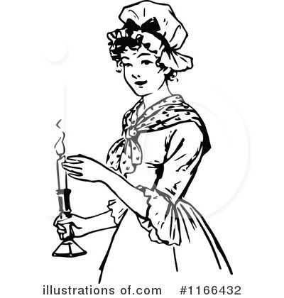 Royalty-Free (RF) Candle Clipart Illustration by Prawny Vintage - Stock Sample #1166432