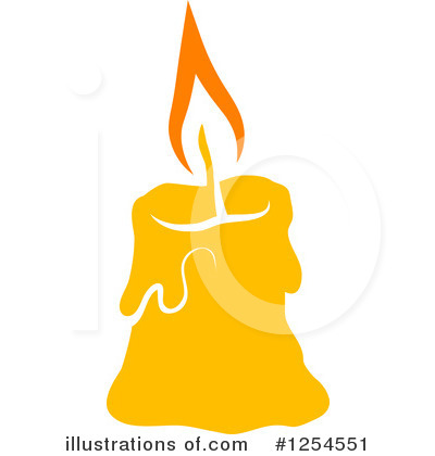 Royalty-Free (RF) Candle Clipart Illustration by Vector Tradition SM - Stock Sample #1254551