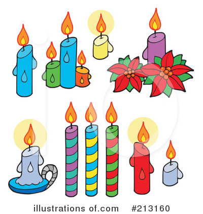 Christmas Candle Clipart #213160 by visekart