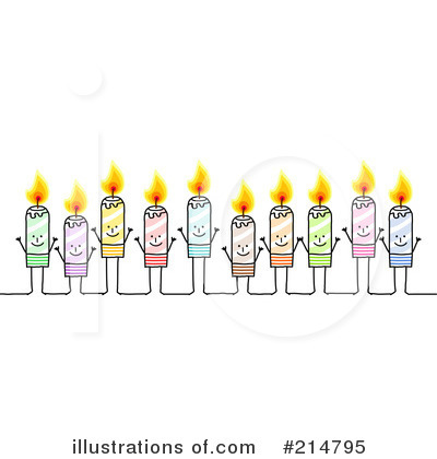Royalty-Free (RF) Candle Clipart Illustration by NL shop - Stock Sample #214795