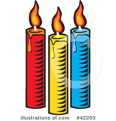 Royalty-Free (RF) Candle Clipart Illustration by David Rey - Stock Sample #42203