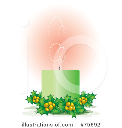 Christmas Candle Clipart #75692 by Lal Perera