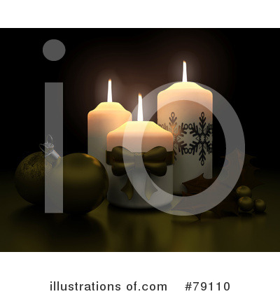 Christmas Candle Clipart #79110 by KJ Pargeter