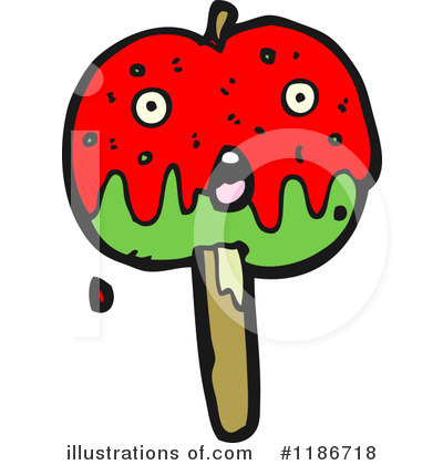 Royalty-Free (RF) Candy Apple Clipart Illustration by lineartestpilot - Stock Sample #1186718