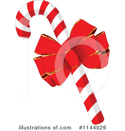 Royalty-Free (RF) Candy Cane Clipart Illustration by Pushkin - Stock Sample #1144026