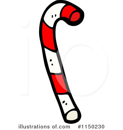 Royalty-Free (RF) Candy Cane Clipart Illustration by lineartestpilot - Stock Sample #1150230