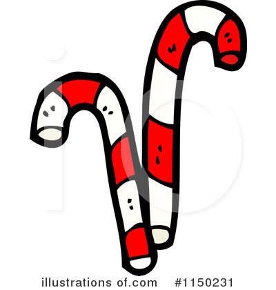 Royalty-Free (RF) Candy Cane Clipart Illustration by lineartestpilot - Stock Sample #1150231