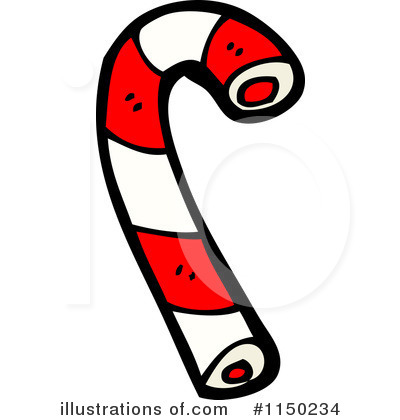 Royalty-Free (RF) Candy Cane Clipart Illustration by lineartestpilot - Stock Sample #1150234