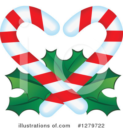 Candy Cane Clipart #1279722 by Vector Tradition SM