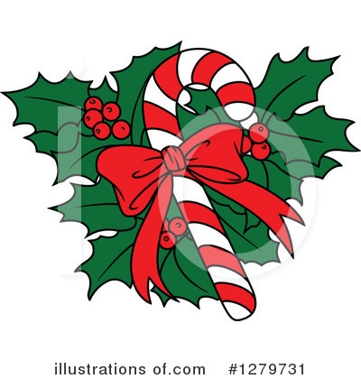 Royalty-Free (RF) Candy Cane Clipart Illustration by Vector Tradition SM - Stock Sample #1279731