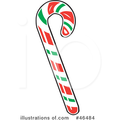 Royalty-Free (RF) Candy Cane Clipart Illustration by David Rey - Stock Sample #46484