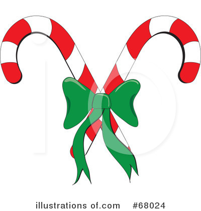 Royalty-Free (RF) Candy Cane Clipart Illustration by Pams Clipart - Stock Sample #68024