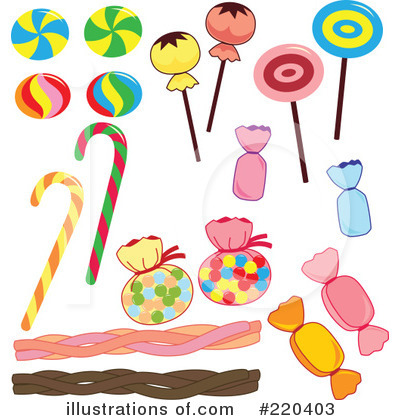 Royalty-Free (RF) Candy Clipart Illustration by Cherie Reve - Stock Sample #220403