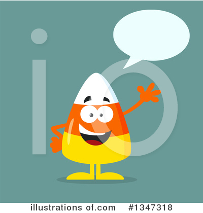 Royalty-Free (RF) Candy Corn Clipart Illustration by Hit Toon - Stock Sample #1347318