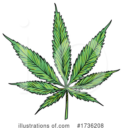 Royalty-Free (RF) Cannabis Clipart Illustration by Domenico Condello - Stock Sample #1736208