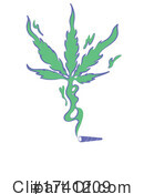 Cannabis Clipart #1741209 by Domenico Condello