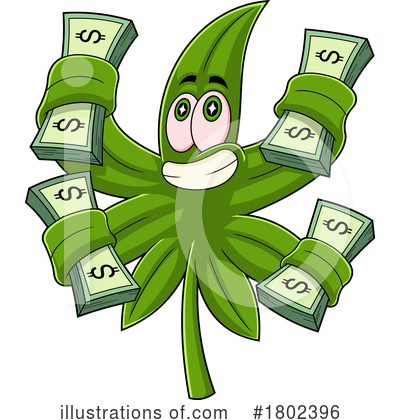 Cannabis Clipart #1802396 by Hit Toon