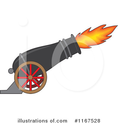 Royalty-Free (RF) Cannon Clipart Illustration by Maria Bell - Stock Sample #1167528