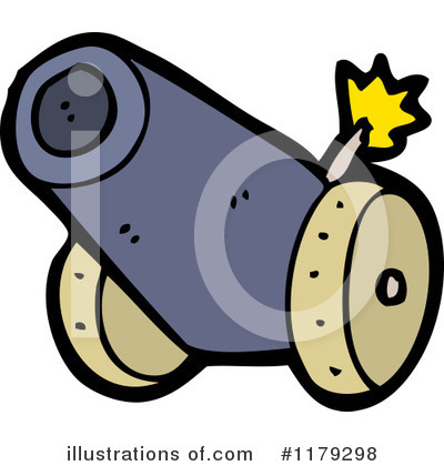 Royalty-Free (RF) Cannon Clipart Illustration by lineartestpilot - Stock Sample #1179298