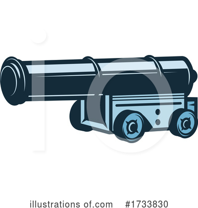 Royalty-Free (RF) Cannon Clipart Illustration by Vector Tradition SM - Stock Sample #1733830