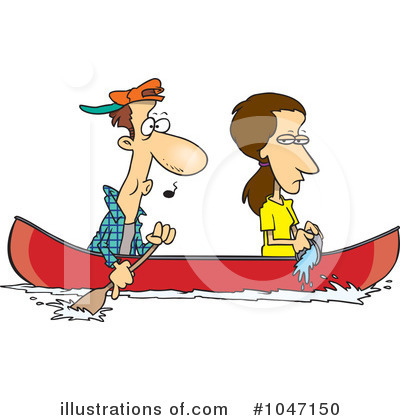 Canoe Clipart #1047150 by toonaday