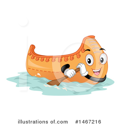 Canoeing Clipart #1467216 by BNP Design Studio