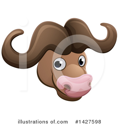 Cape Buffalo Clipart #1427598 by AtStockIllustration