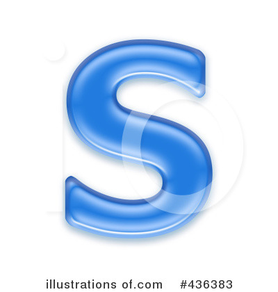 Royalty-Free (RF) Capital Blue Letter Clipart Illustration by chrisroll - Stock Sample #436383