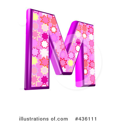 Royalty-Free (RF) Capital Pink Burst Letter Clipart Illustration by chrisroll - Stock Sample #436111