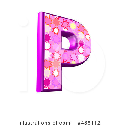 Capital Pink Burst Letter Clipart #436112 by chrisroll
