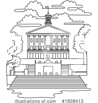 Capitol Building Clipart #1808413 by patrimonio