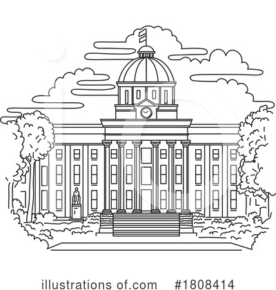 Royalty-Free (RF) Capitol Clipart Illustration by patrimonio - Stock Sample #1808414