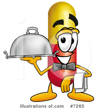 Royalty-Free (RF) Capsule Clipart Illustration by Mascot Junction - Stock Sample #7265