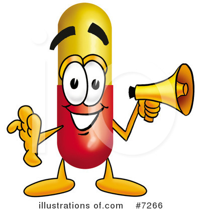 Royalty-Free (RF) Capsule Clipart Illustration by Mascot Junction - Stock Sample #7266
