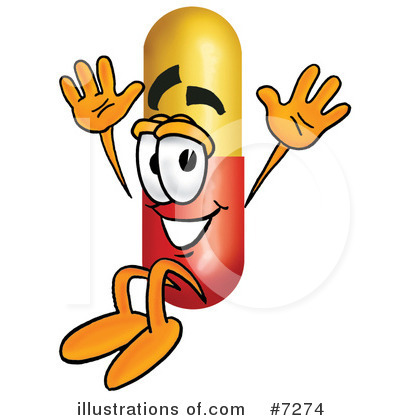 Royalty-Free (RF) Capsule Clipart Illustration by Mascot Junction - Stock Sample #7274